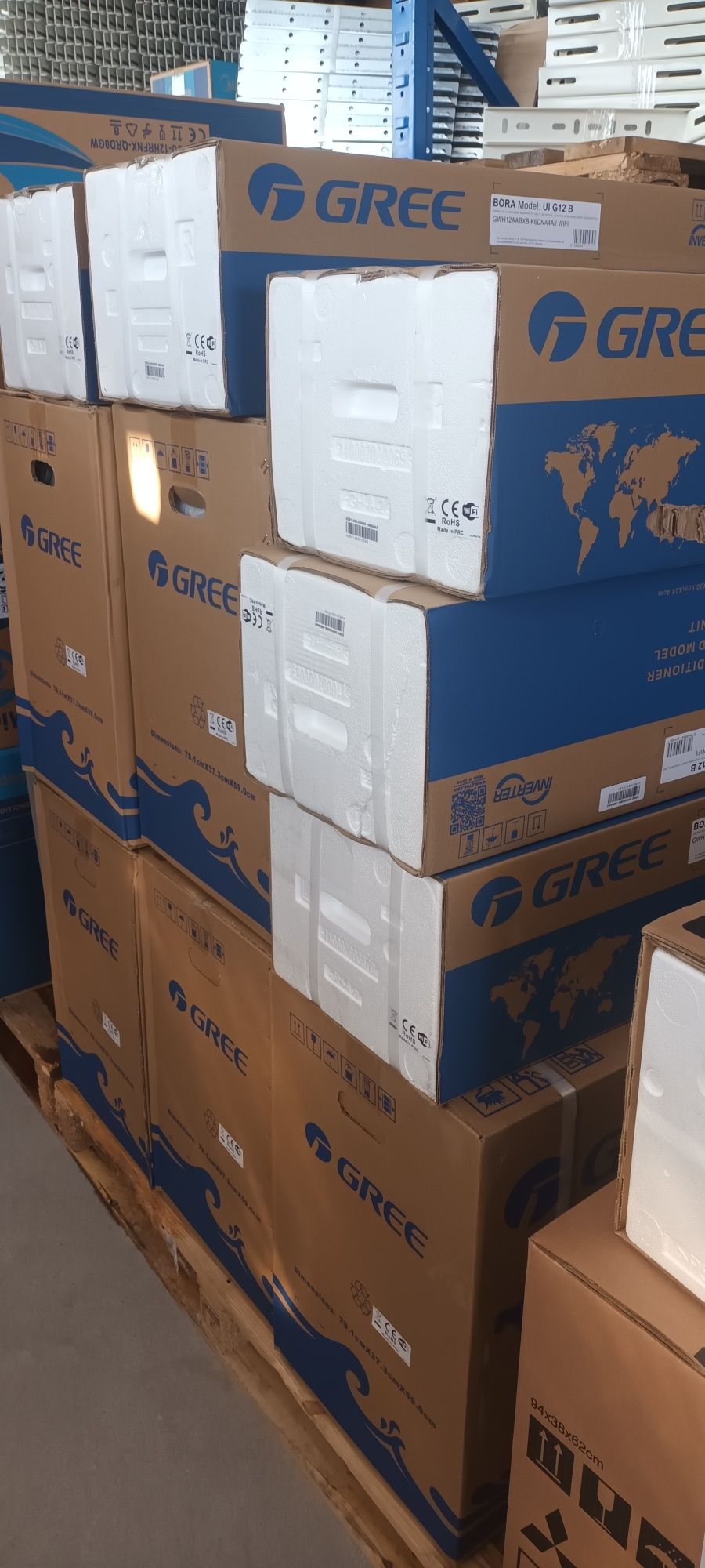 Aparat AC Gree Bora A4 Silver 12000 BTU Inverter/Wi-FI