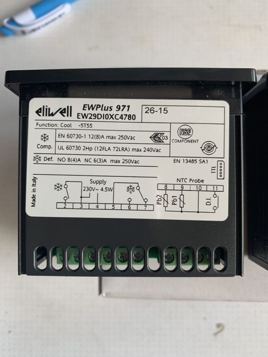 Termostat  controler electronic programator digital eliwell idplus 971