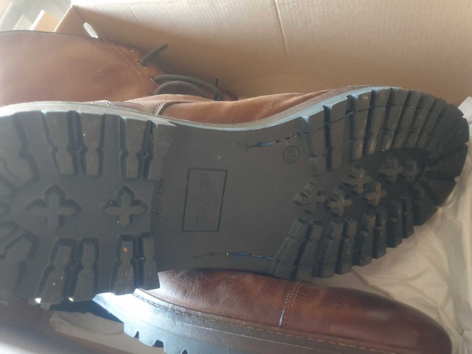 Мъжки зимни обувки Giorgio от естествена кожа Italian HandMade