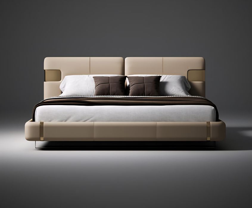 Двуспальная кровать с тумбочками производитель Китай