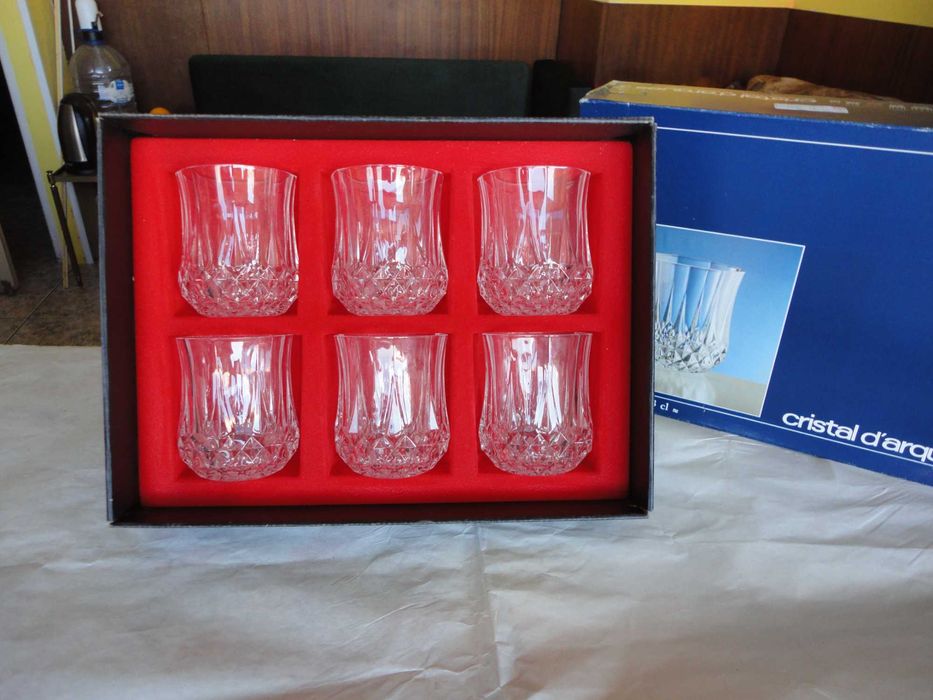 Кристални чаши разлч.видове Френски оргинал 5 компл.