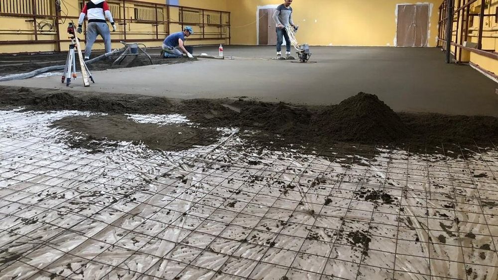 Стяжка полусухой стяжки сухой стяжка заливки