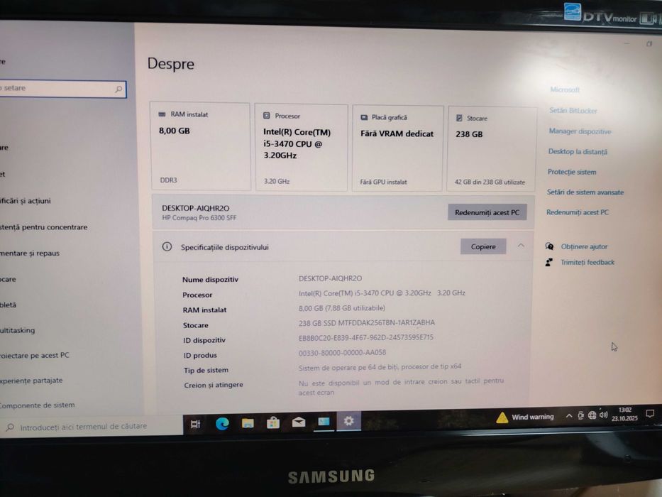 hp compaq pro 6300 sff intel core i5 3470