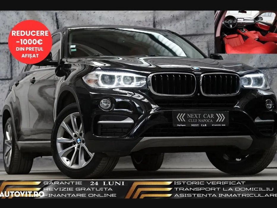 BMW X6 GARANTIE 24 LUNI*RATE*M Paket*4x4*Piele*Trapa*Navi*Head Up*Camera*Led