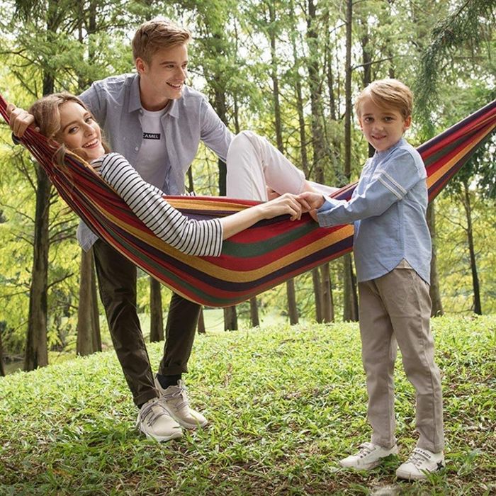 Голям цветен хамак с красиви и цветни шарки/ Размер: 190 х 80 см; / Цв