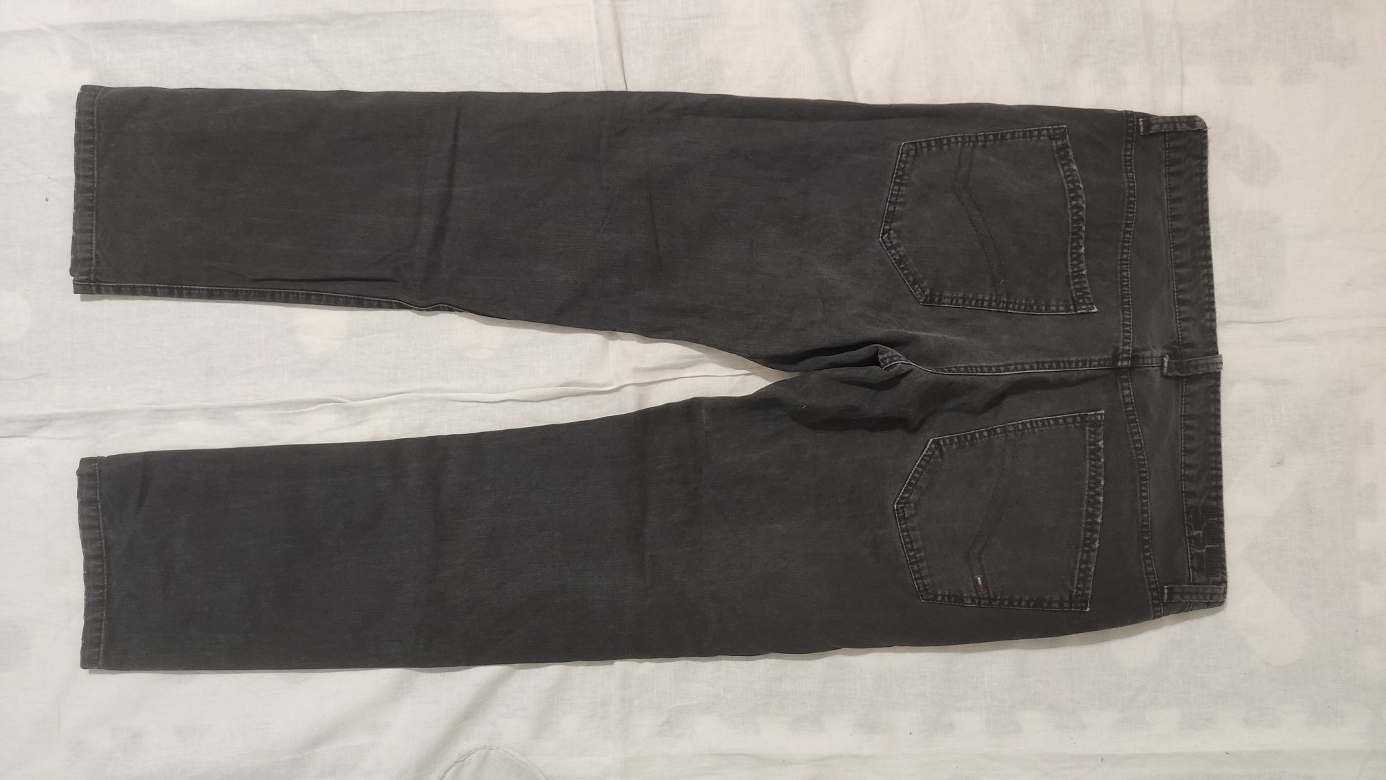Blugi jeans Tommy Hilfiger denim din St Tommy black prespălați pantalo