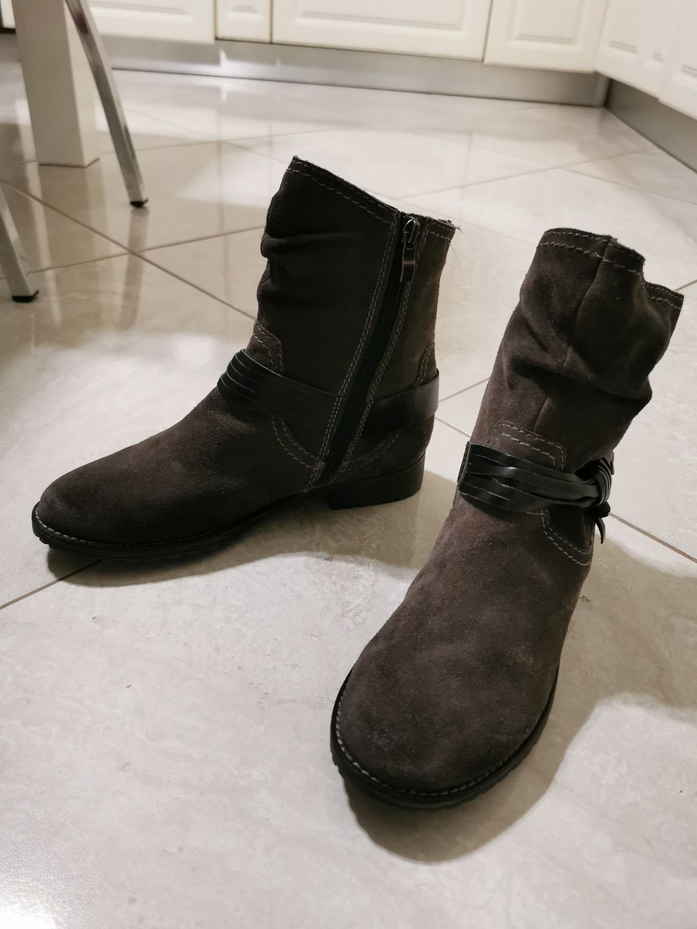 Botine Ghete dama Marco Tozzi piele nr.38 noi