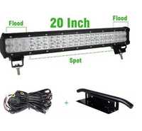 Led bar 126w 50 cm, kit cablaj + bull bar numar inclus TRANSPORT 0