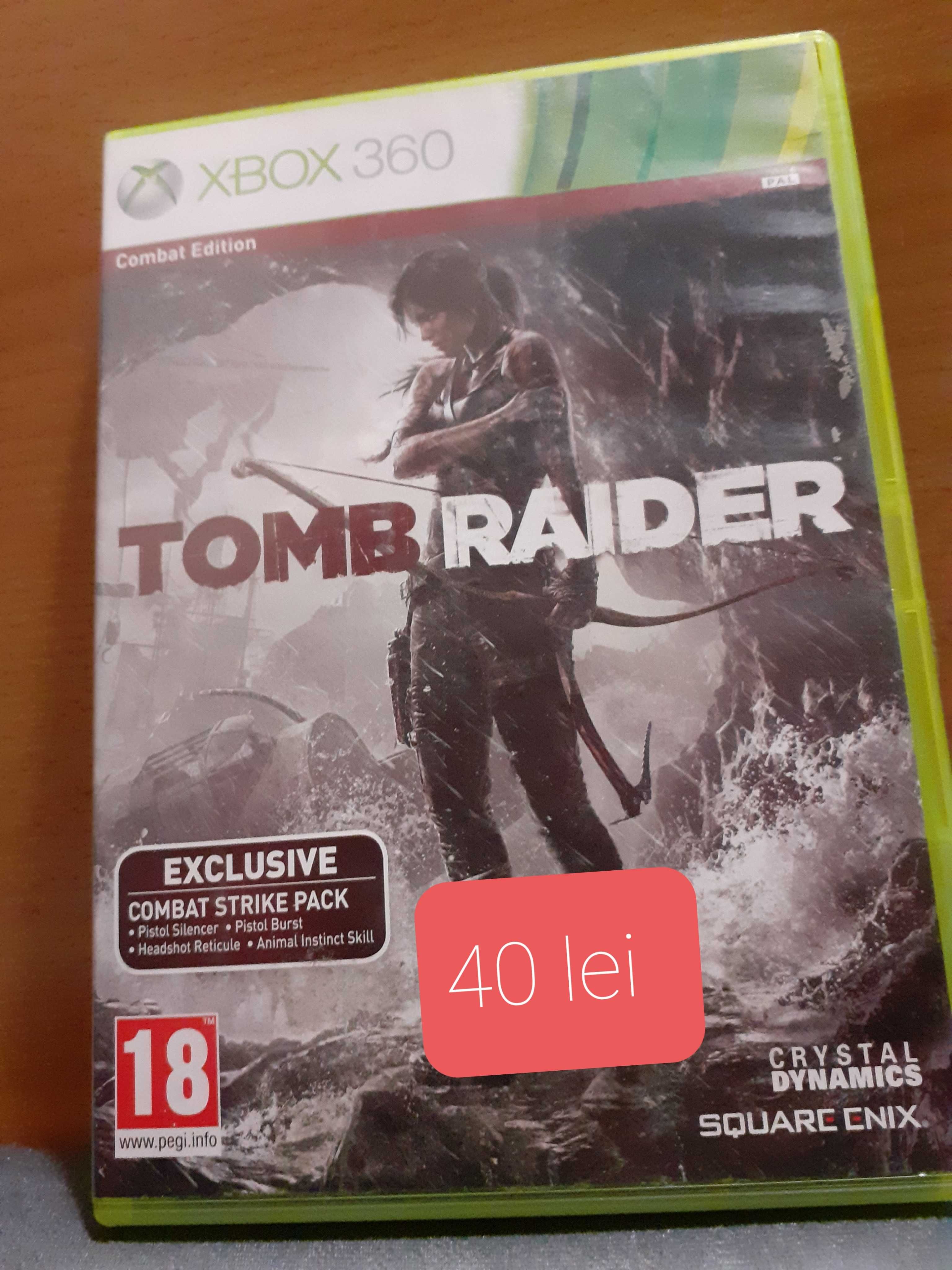 Jocuri xbox 360 tomb raider,fable,call duty