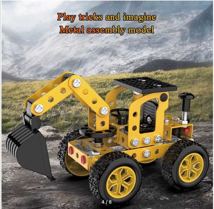 Металлический конструктор – Строительный грузовик