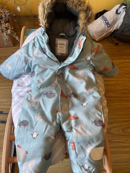 Зимен гащеризон за бебе с топла подплата Sinsay (80/86 размер)