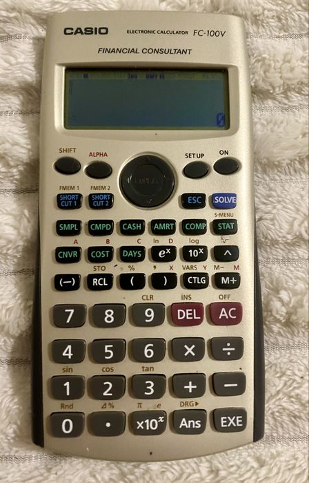 Calculator financiar Casio FC 100V - examene ASE, banca, economie