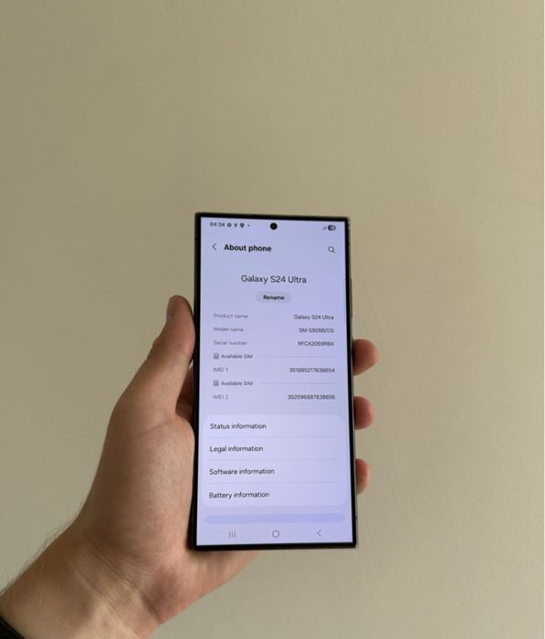 Vând Samsung s24 ultra original,   într-o stare impecabila