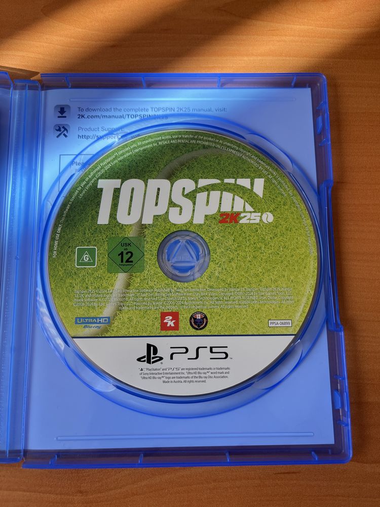 TopSpin 2K2025 Tennis за ps5 Playstation 5