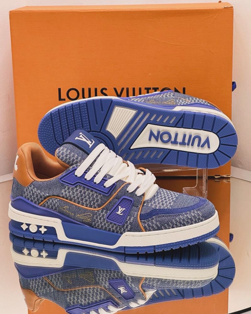 Adidasi Louis Vuitton trainers denim Premium full box 40-45