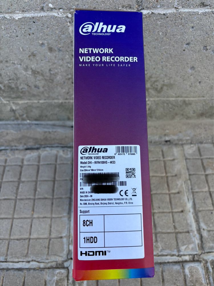 NVR Dahua NVR4108HS-4KS3 + твърд диск и ГАРАНЦИЯ