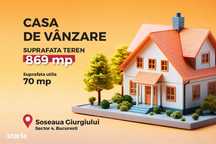 Teren intravilan 869 mp, casa locuibila, anexe, Sos.Giurgiului, Sect.4