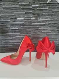 Pantofi Siletto, rosii, marca Poema, 36