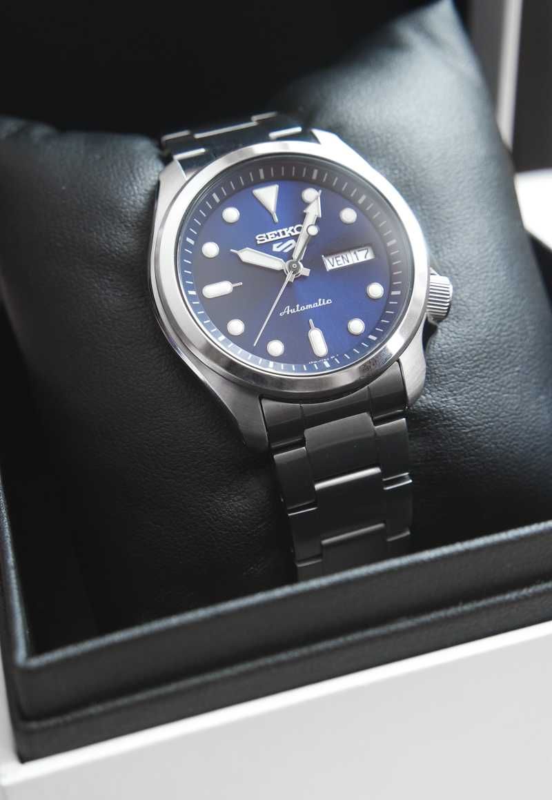 Ceas SEIKO automatic, cadran albastru