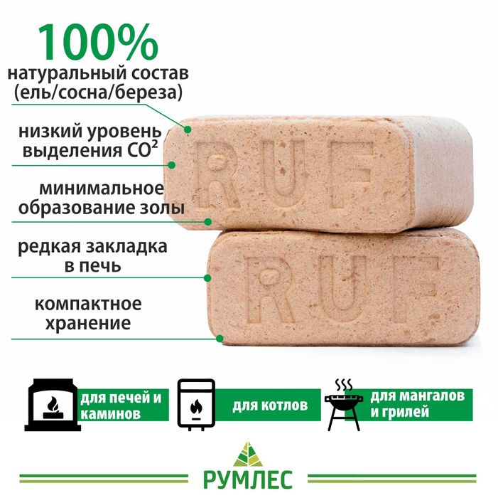 Брикет топливный 12шт./ дрова