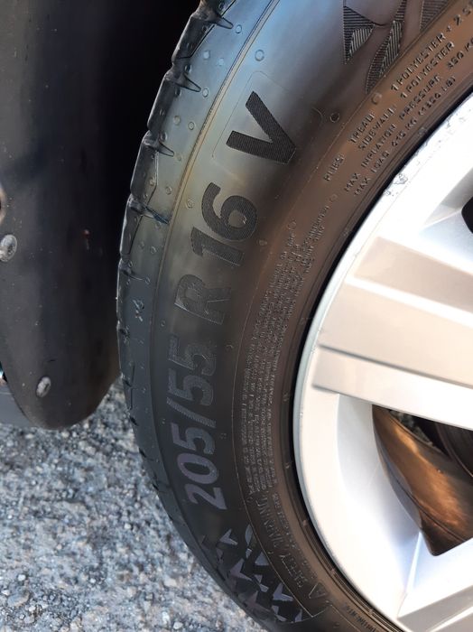 4бр.оригинални  лети  джанти с нови гуми за Фолксваген-VW-5X112-16цола