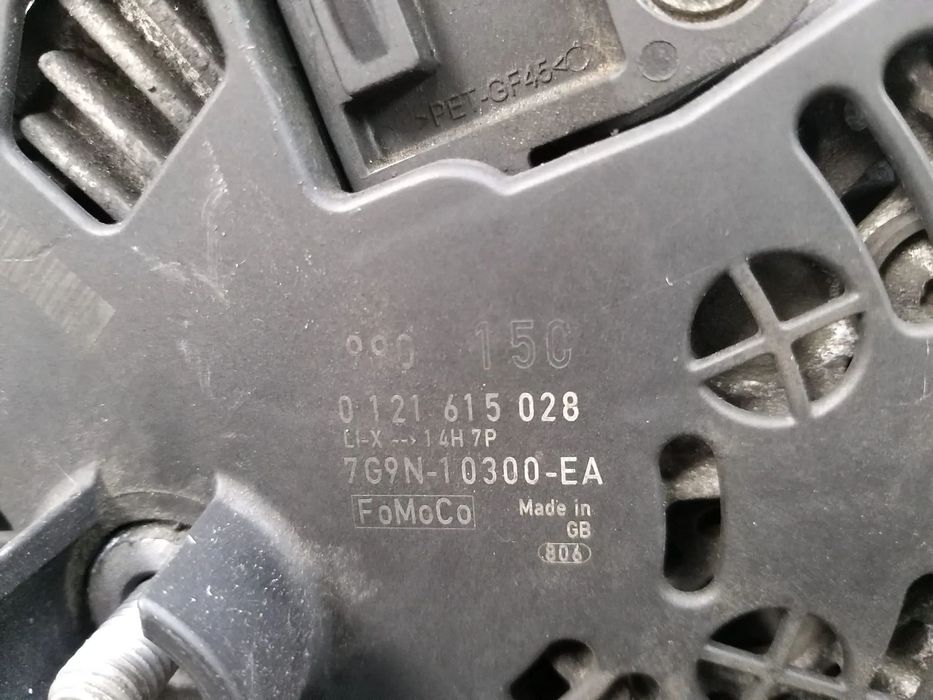 Alternator 2.0 tdci ford mondeo 4 ba7 0121615028 7g9n10300ea