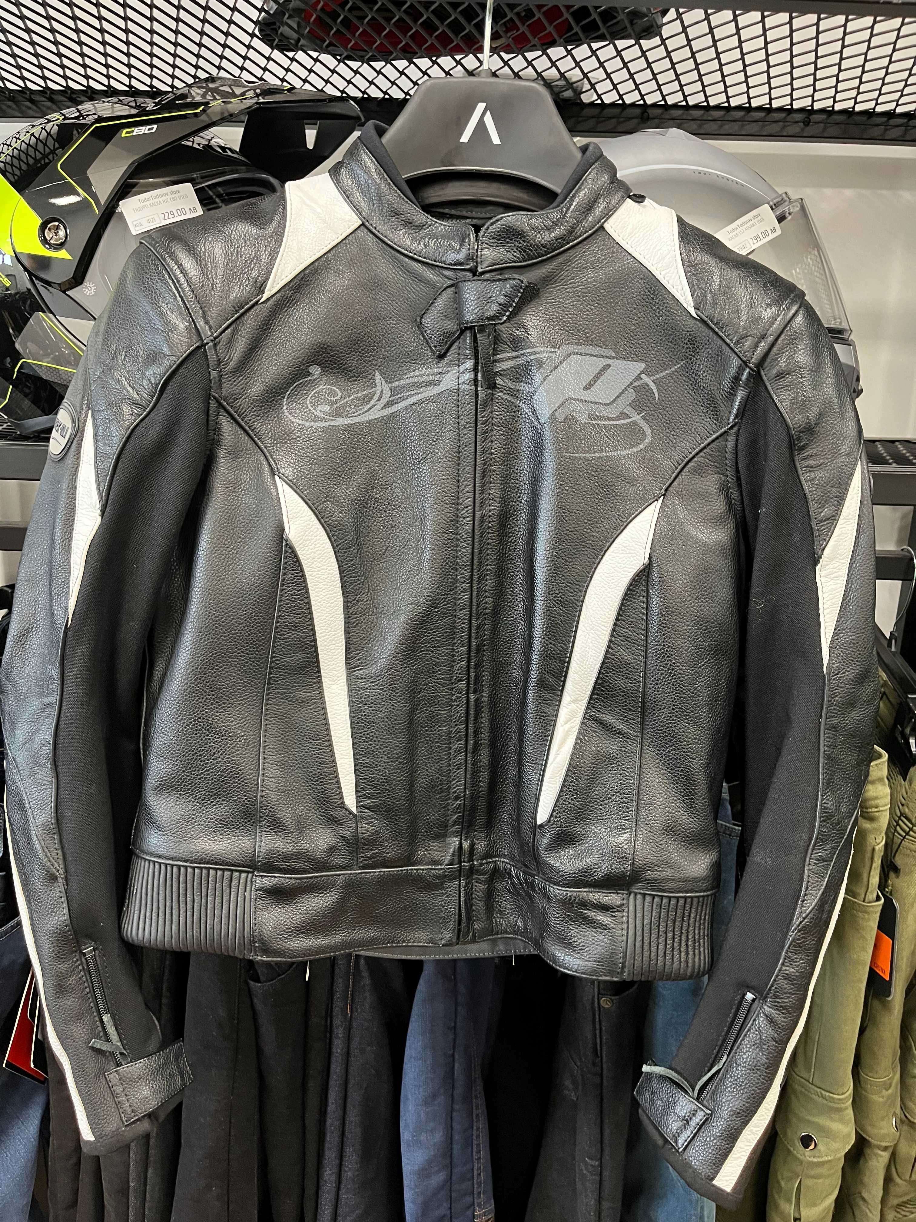 Дамско Кожено мото яке PROBIKER PRX-10,42-L, като ново, протектори