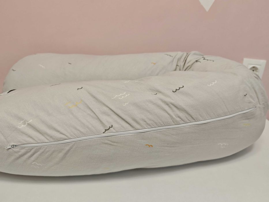 Голяма мултифункционална възглавница за бременни и кърмене KikkaBoo