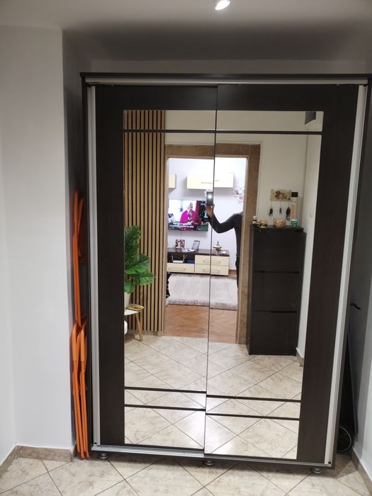Dressing hol cu oglinda  wenge 150×230 ×50.