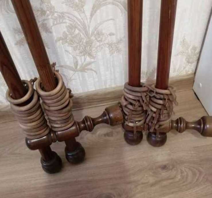 Карниз для штор настенный двухрядный