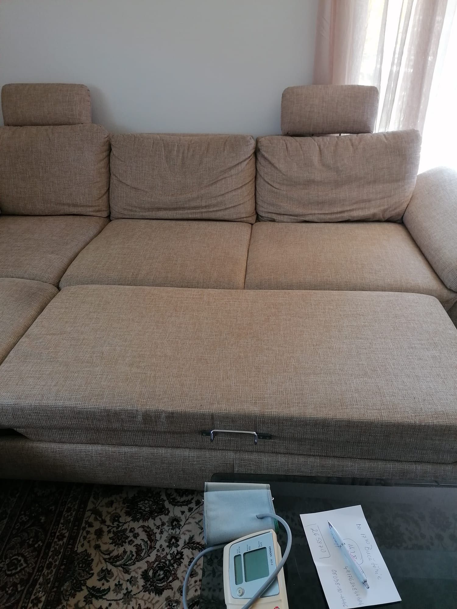 Sofa pe colt extensibila