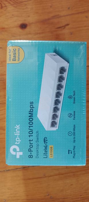 TP-LINK LS1008 V1.0. 8-портовый свитч, хаб, коммутатор