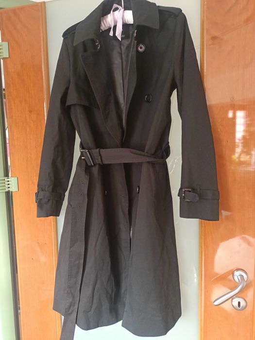 Trench Mango negru