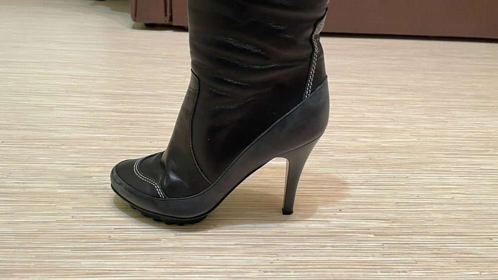 Дамски ботуши Gianni Италия /38 /от естествена кожа