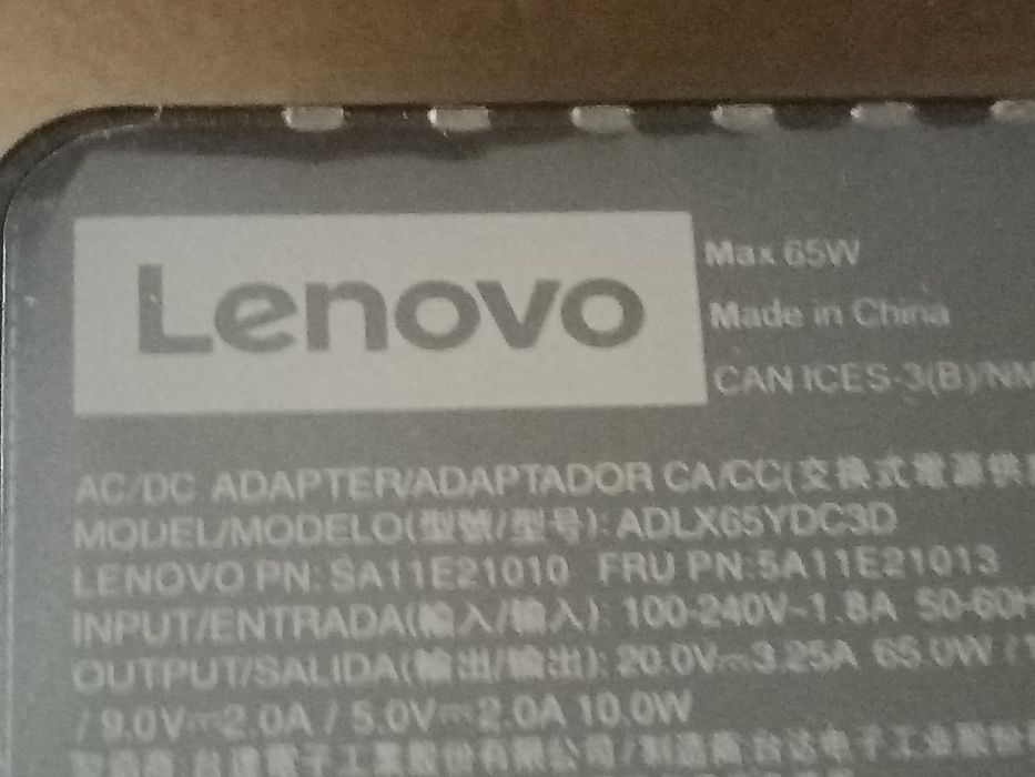 Vind încărcător Lenovo tip C 65 w