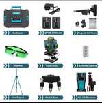 Nivela laser 16 linii cu receptor trepied interior exterior  Kezers