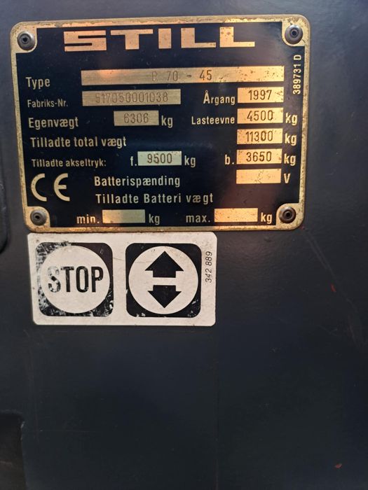 De vanzare motostivuitor STILL 4,5 To