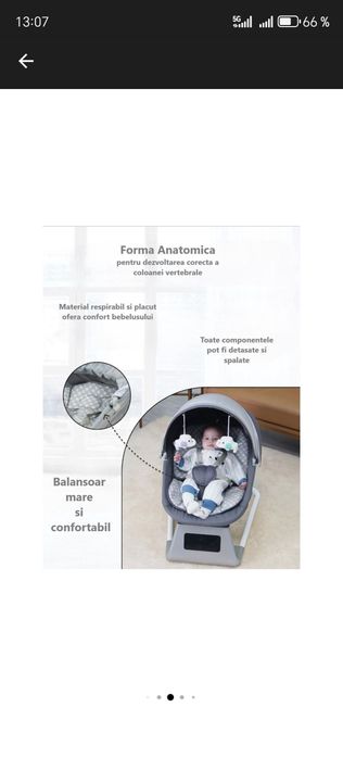 Vând două leagăne pentru bebeluși că noi , nefolosite.