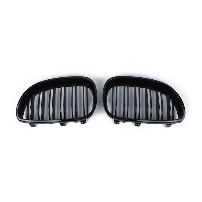 Set Grile grila Nari Fata Duble Bmw M Seria 5 e60 e61 Negru Lucios