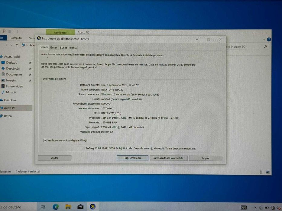 Laptop Lenovo ThinkPad i5 Gen 11