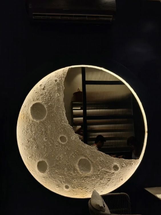 Ночник 3D декоративная луна