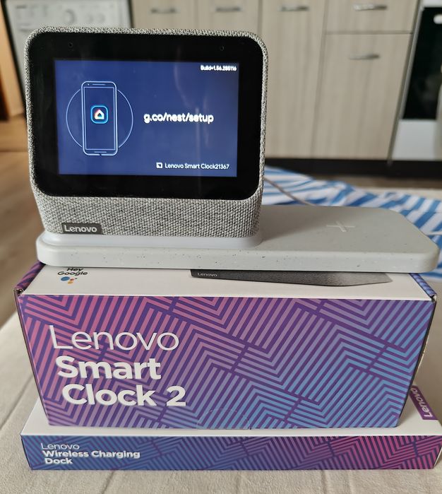 Lenovo Smart Clock 2 + wireless charging dock