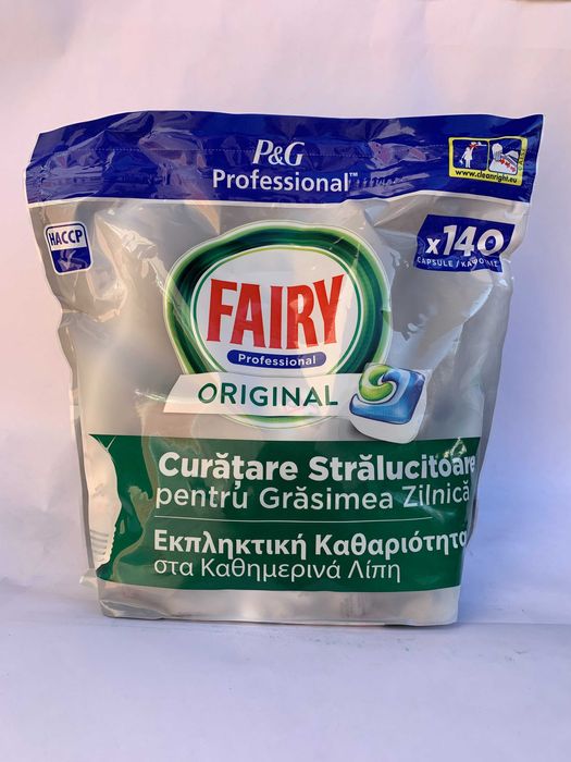 Капсули за съдомиялна Fairy Professional Original, 140 измивания