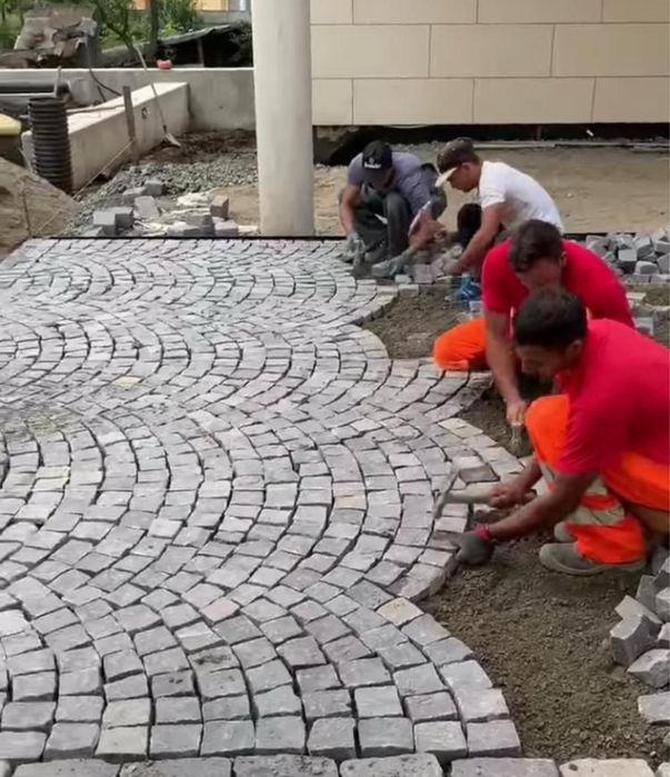 Piatra cubica andezit 10x10x10 + montat oriunde in tara