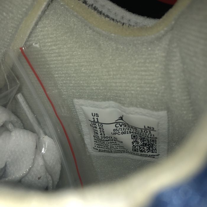 Air Jordan 4 Retro Off White Millitary Blue - 45