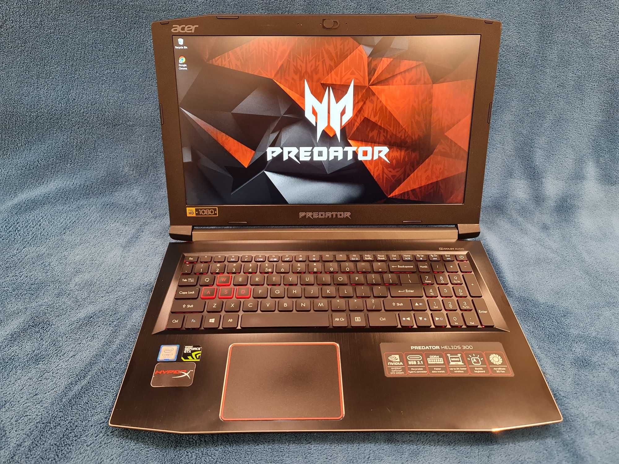 Laptop gaming Acer Predator, intel core- i7 , ram 16 gb, video nvidia