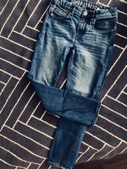 Дънки H&M, slim fit, super strech, 140 см, 9-10