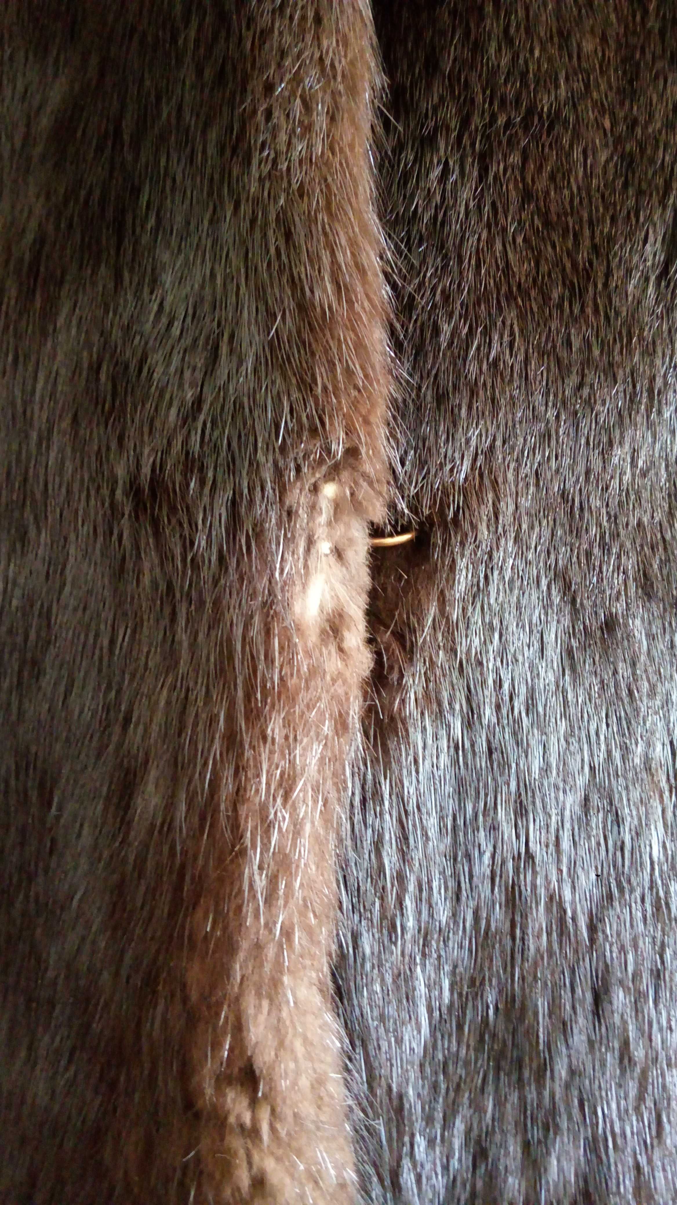 норковая шуба коричневого цвета с капюшоном, б/у, 46-48 р, Китай