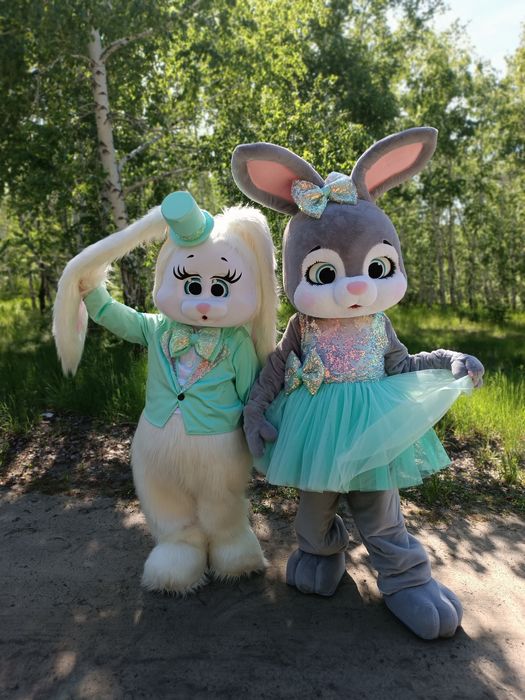 Ростовые куклы - Зайки, поздравление