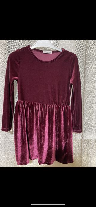 Rochiță visinie catifea  116